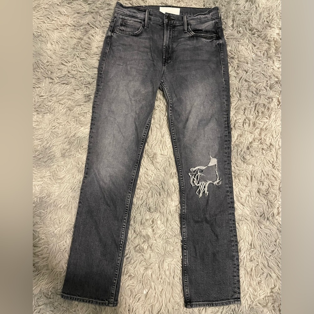 MOTHER Women's Straight Leg Jeans - Black